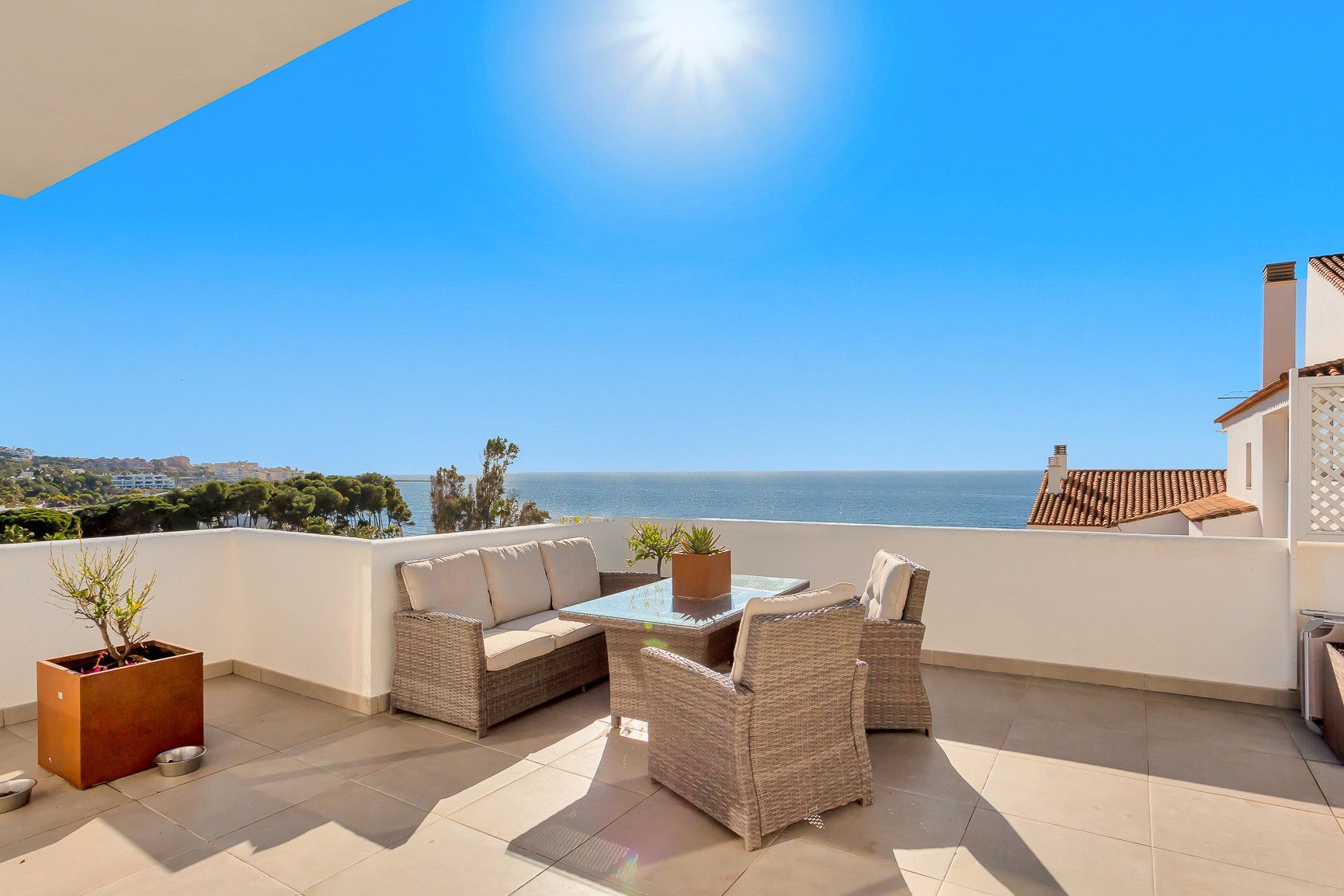 Terrace of Apartment for sale in Estepona  with Air Conditioner, Terrace and Swimming Pool