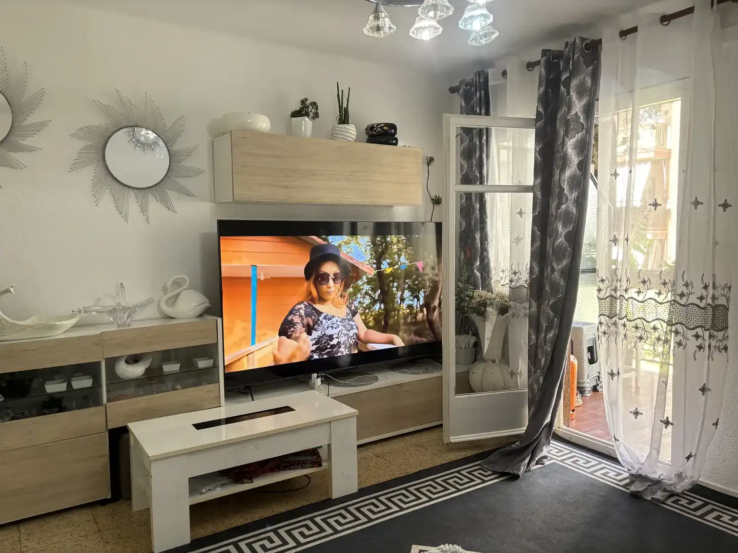 Living room of Apartments for sale in Mataró  with Air Conditioner, Storage room and Balcony