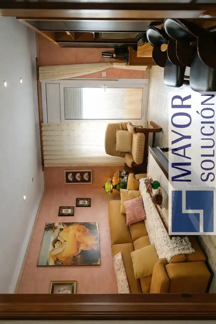 Sala de estar de Piso en venta en Ullà con Jardín privado, Terraza y Amueblado