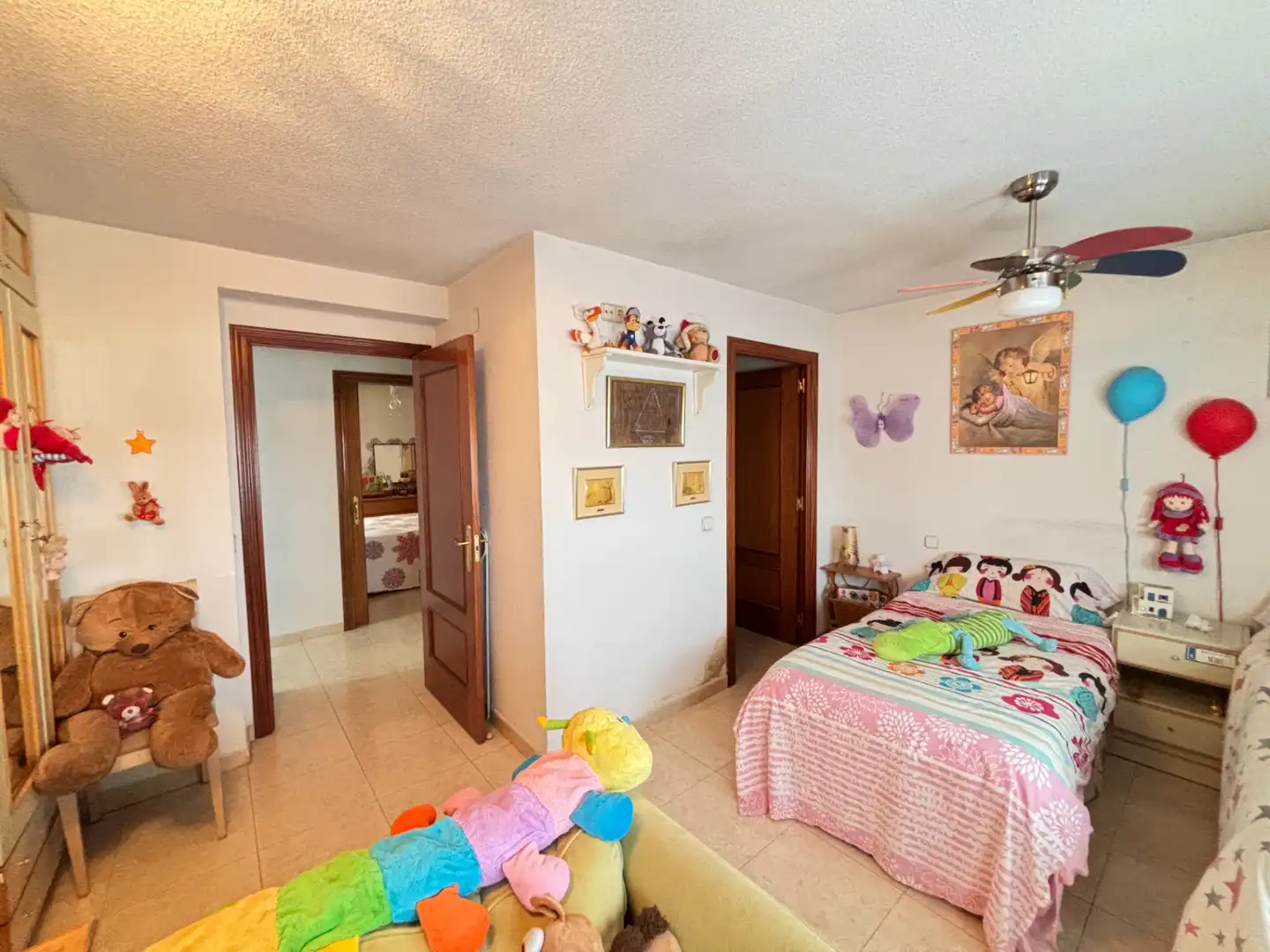 Schlafzimmer von Wohnung zum Verkauf in Madrid mit Heizung, Privatgarten und Terrasse