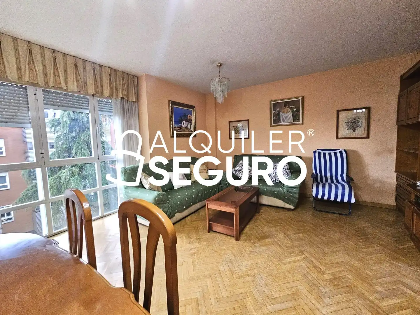 Sala de estar de Piso de alquiler en Getafe con Calefacción, Trastero y Amueblado