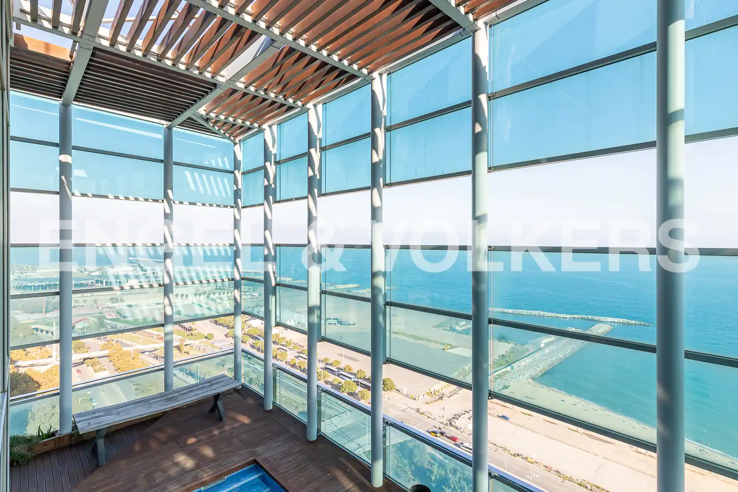 Terraza de Ático de alquiler en Barcelona con Aire acondicionado, Calefacción y Parquet