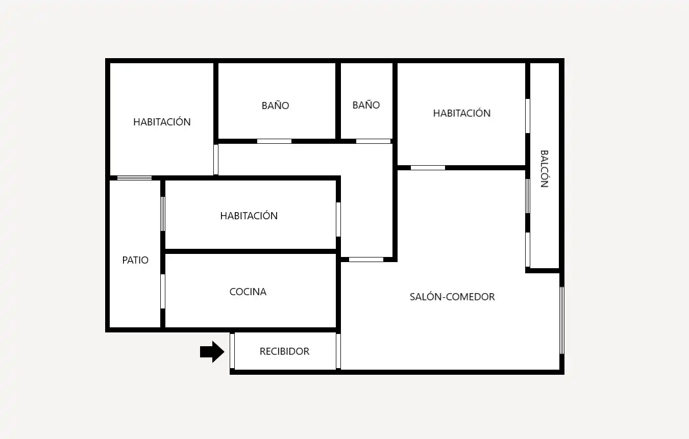 Piso en venta en Cornellà de Llobregat con Calefacción, Parquet y Balcón