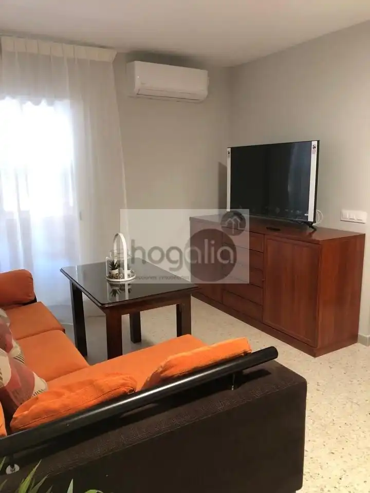 Sala d'estar de Pis de lloguer en Sevilla amb Aire condicionat i Moblat