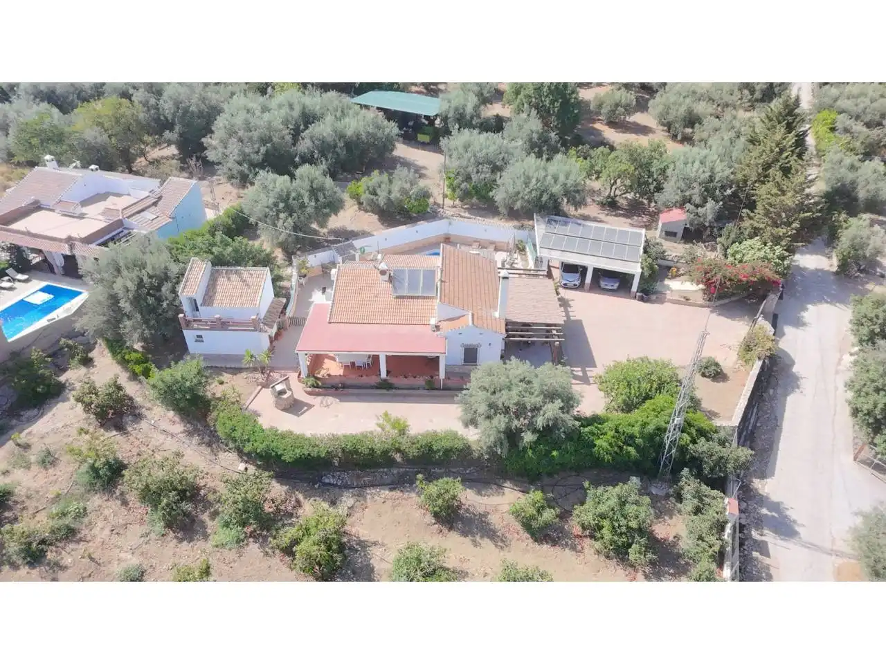 Vista exterior de Casa o xalet en venda en Periana amb Terrassa i Piscina