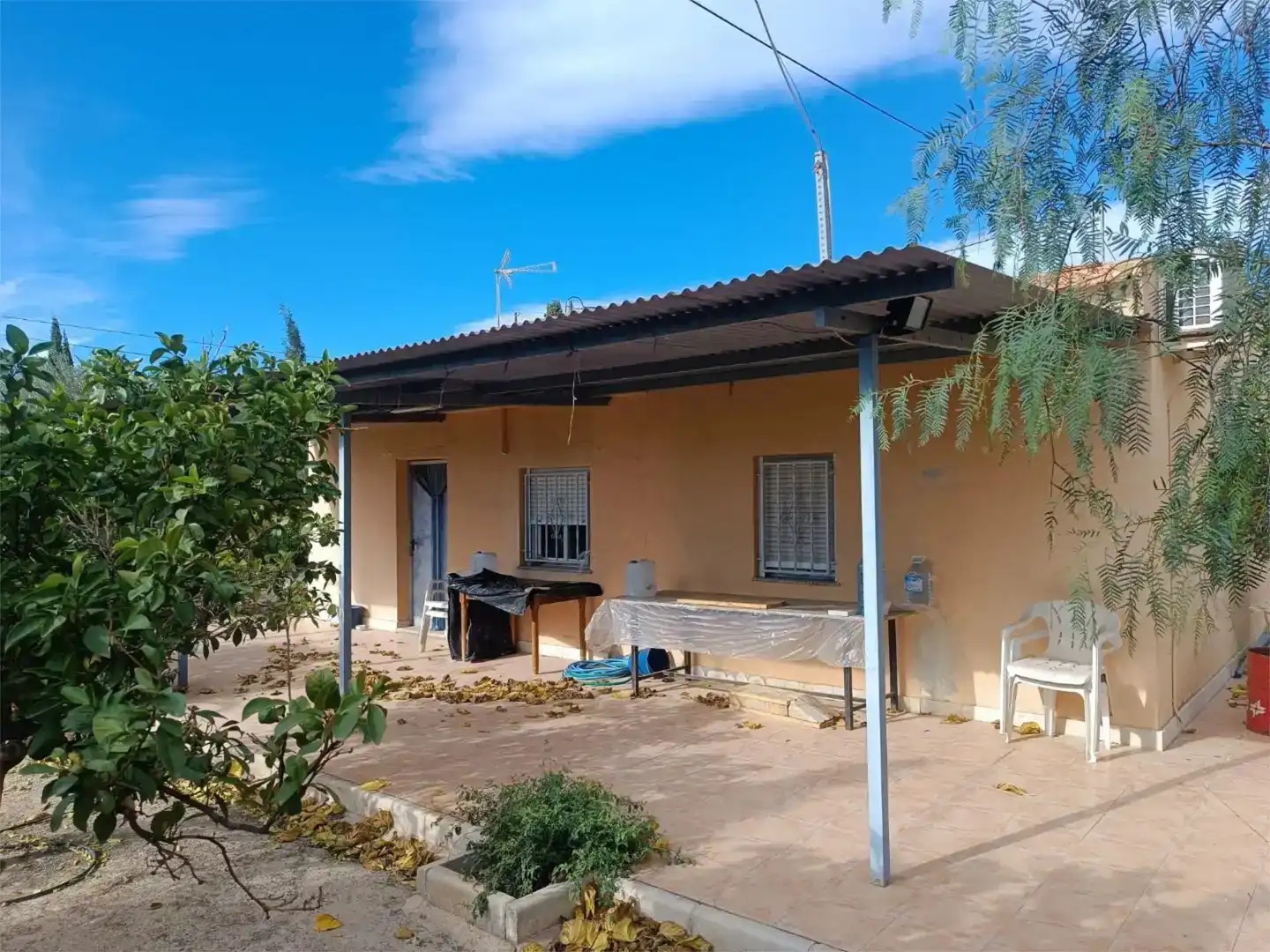 Vista exterior de Casa o xalet en venda en Novelda amb Jardí privat, Traster i Moblat