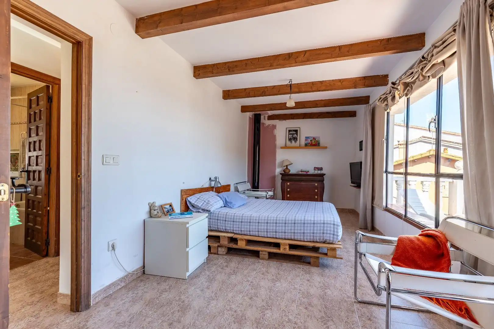 Bedroom of Houses for sale in Talaveruela de la Vera  with Private garden, Terrace and Storage room
