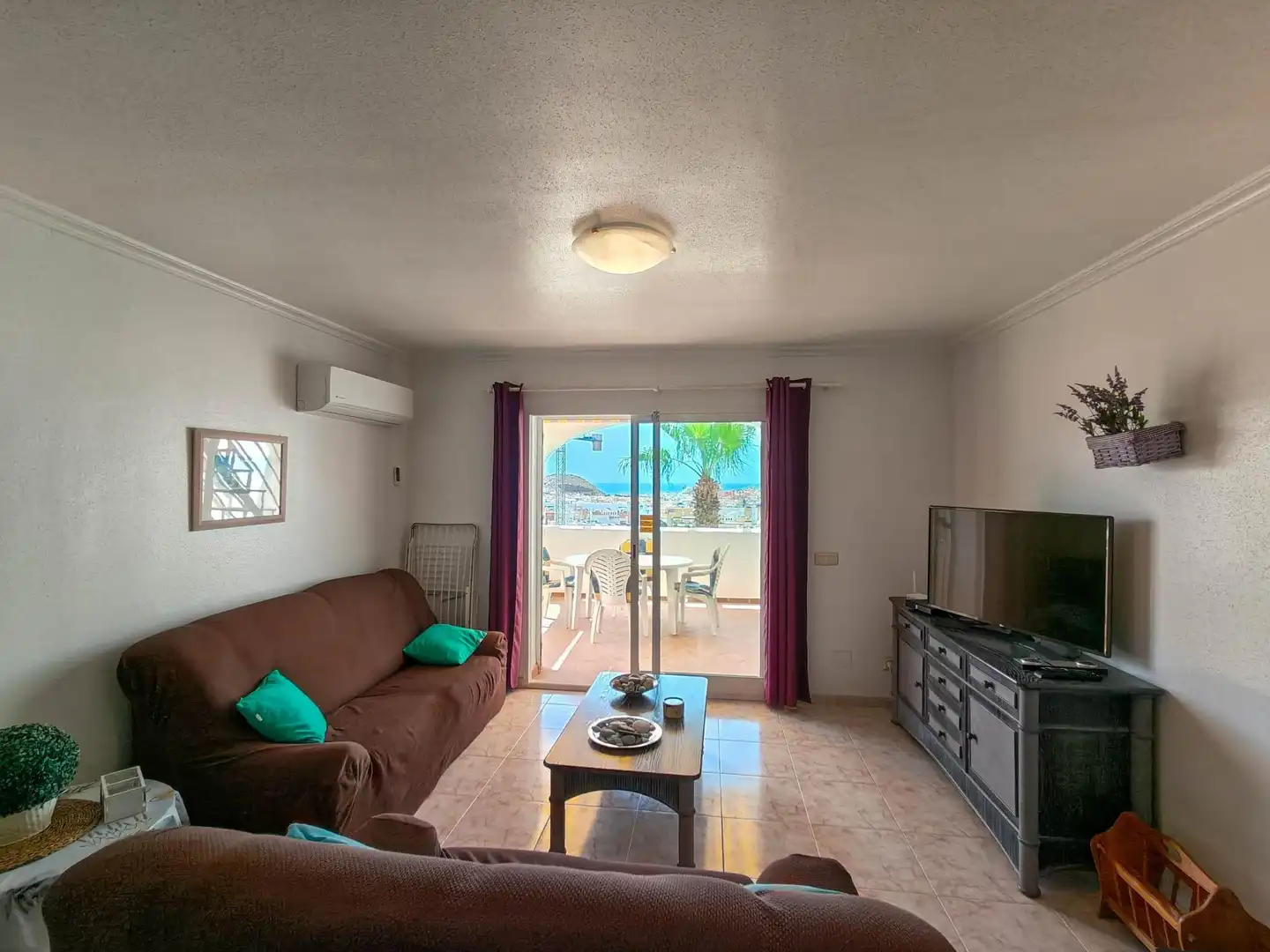 Living room of Flat for sale in Pulpí  with Air Conditioner, Private garden and Terrace