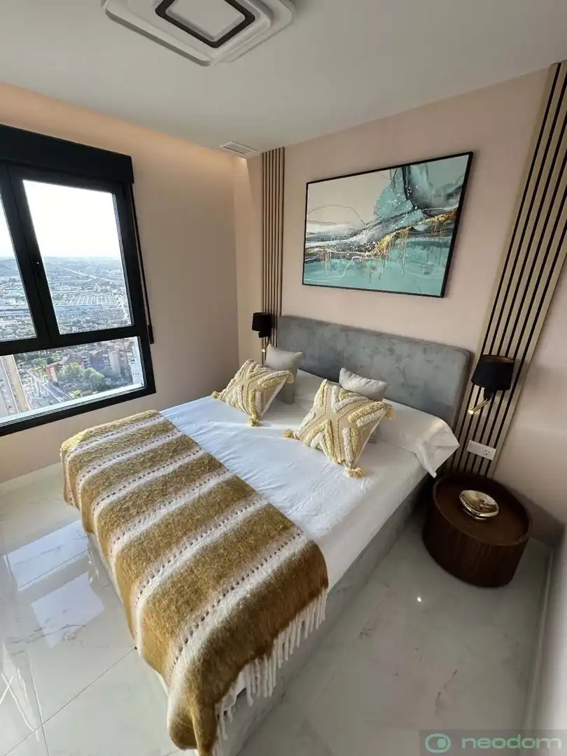 Bedroom of Flat for rent in Benidorm  with Air Conditioner, Terrace and Swimming Pool