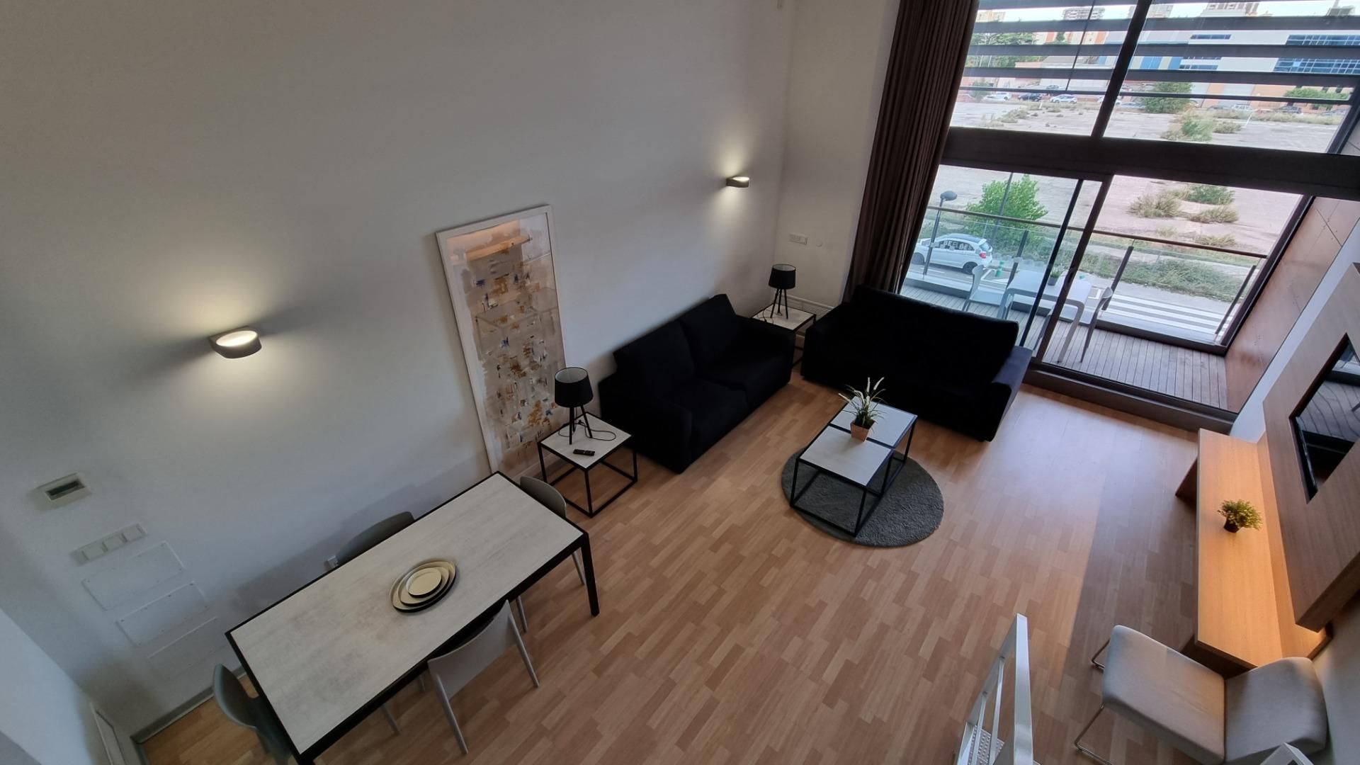 Living room of Loft to rent in Xirivella  with Air Conditioner