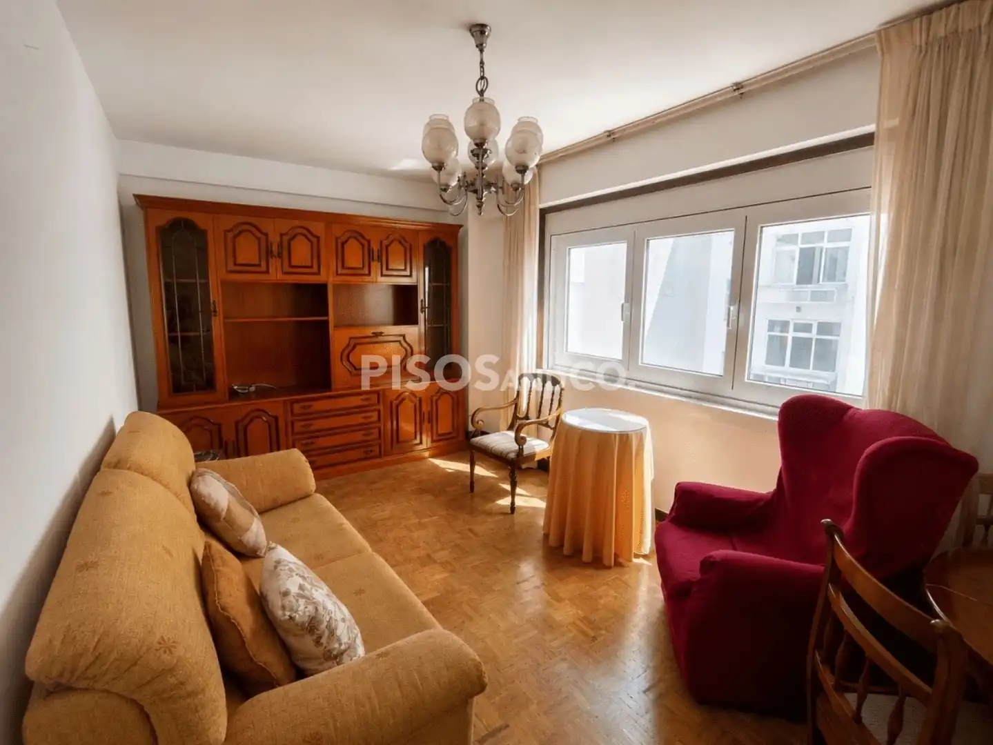 Living room of Flat for sale in A Coruña Capital   with Furnished