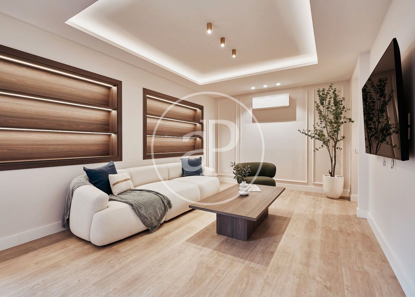 Sala d'estar de Pis en venda en  Madrid Capital amb Aire condicionat, Calefacció i Terrassa