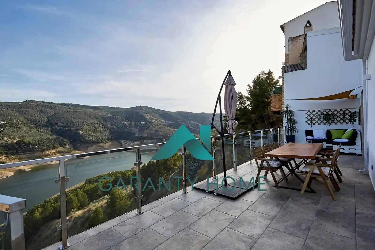 Terrace of Houses for rent in Iznájar  with Air Conditioner, Terrace and Jacuzzi