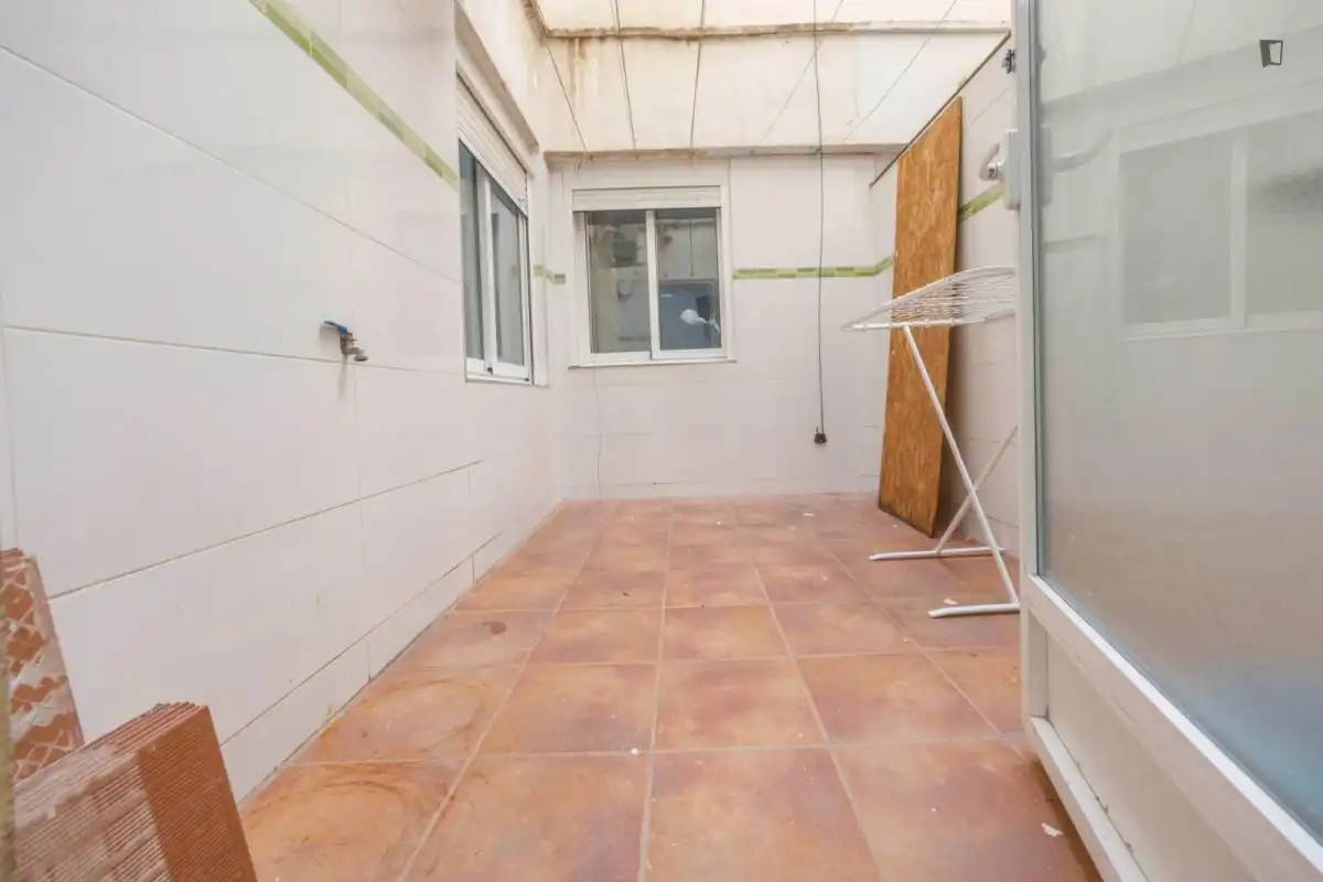 Balcony of Apartments for rent in Valencia  with Furnished, Oven and Washing machine
