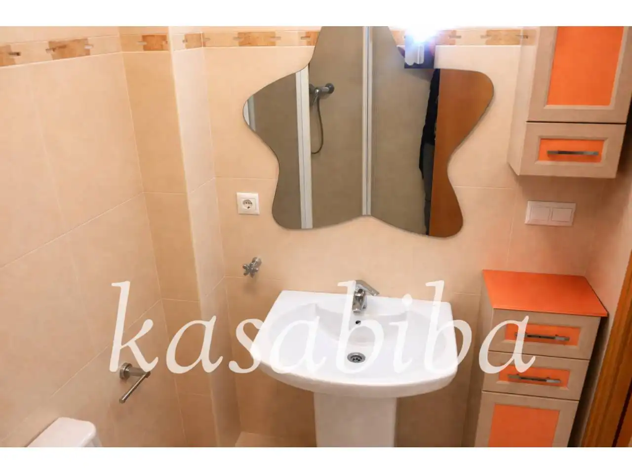 Badezimmer von Wohnung zum Verkauf in Rocafort mit Klimaanlage und Heizung