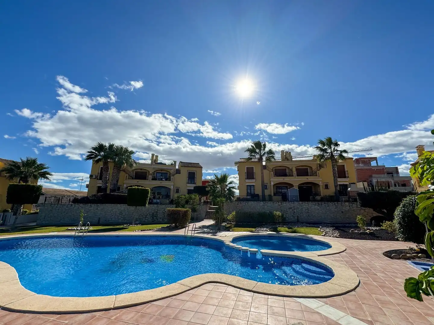 Exterior view of Detached homes for rent in Algorfa  with Air Conditioner, Heating and Private garden