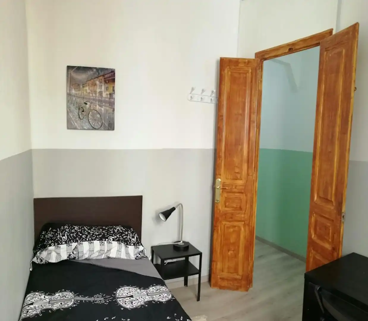 Schlafzimmer von Wohnung zur untervermieten in Barcelona mit Waschmaschine