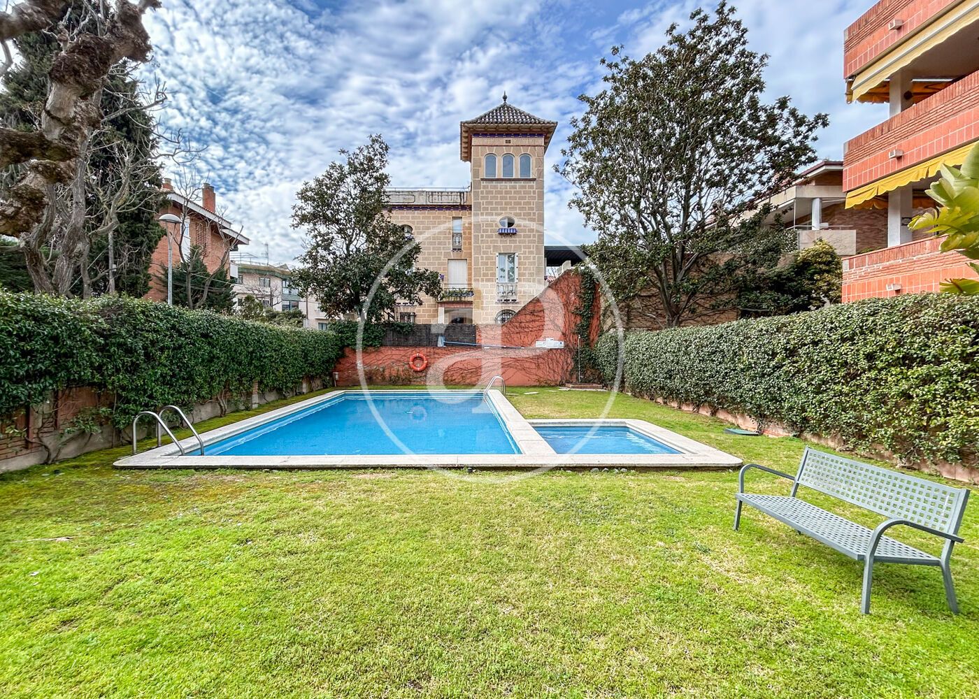 Swimming pool of Attic for sale in Sant Cugat del Vallès  with Heating, Private garden and Terrace