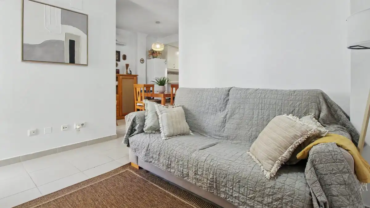 Sala de estar de Apartamento en venta en Dénia con Aire acondicionado, Calefacción y Jardín privado