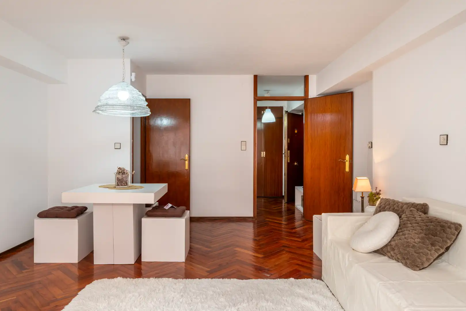 Living room of Flat for sale in A Coruña Capital   with Heating and Parquet flooring