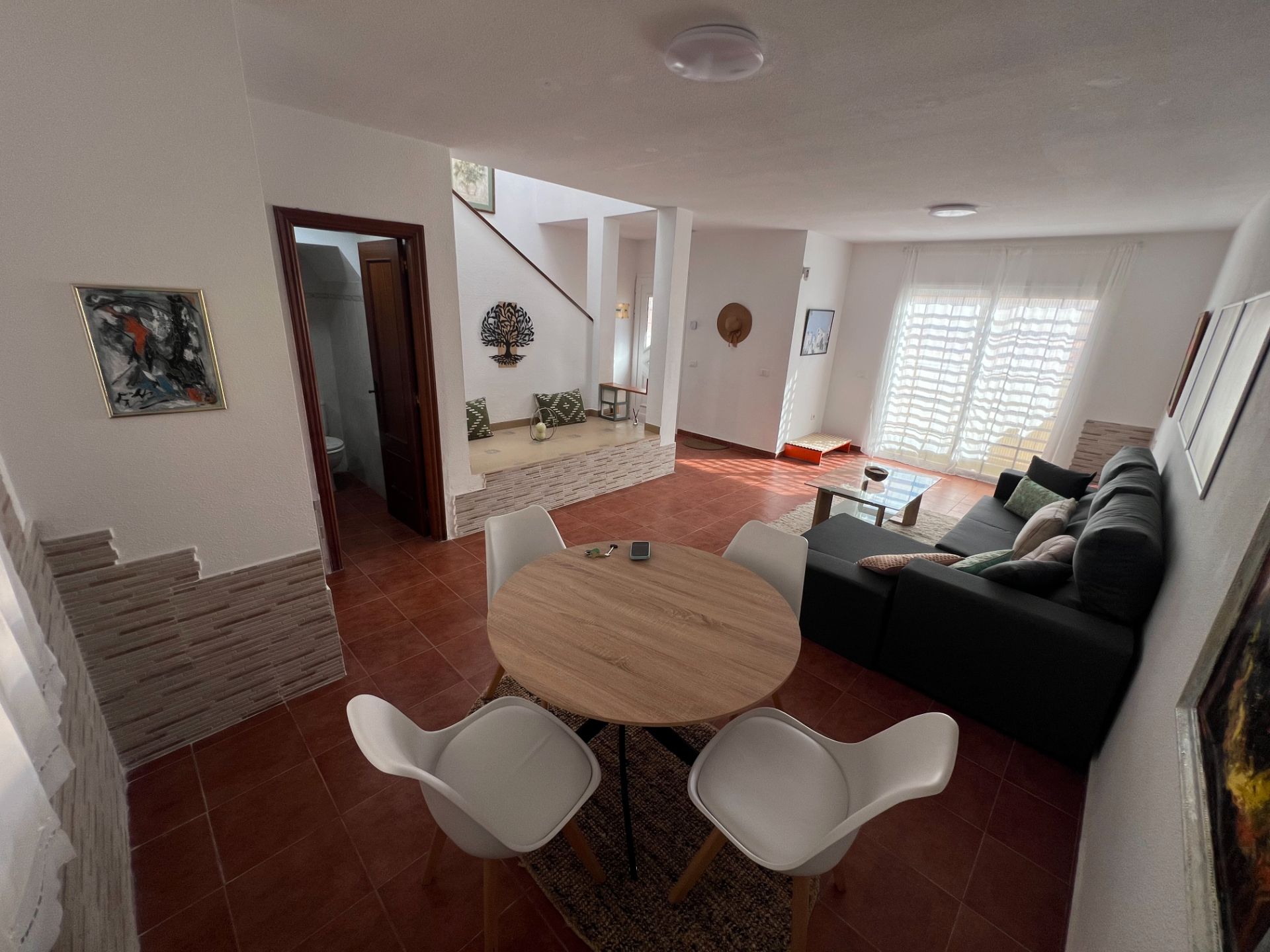 Living room of Single-family semi-detached for sale in Antigua  with Terrace, Furnished and Oven