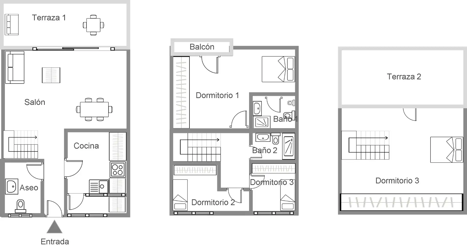 Maisonette zum Verkauf in Adeje mit Terrasse, Möbliert und Balkon