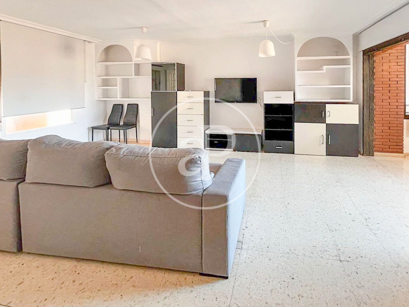 Sala d'estar de Pis en venda en Alicante / Alacant amb Aire condicionat, Calefacció i Jardí privat