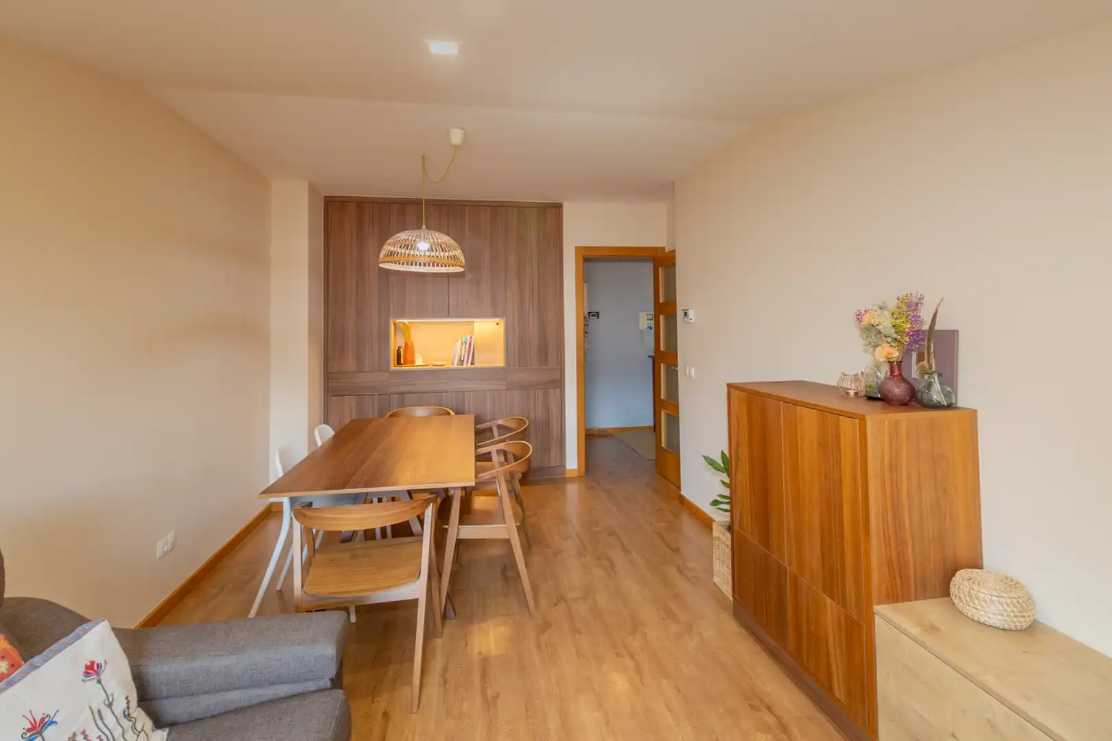 Dining room of Flat for sale in Miño  with Heating, Parquet flooring and Terrace