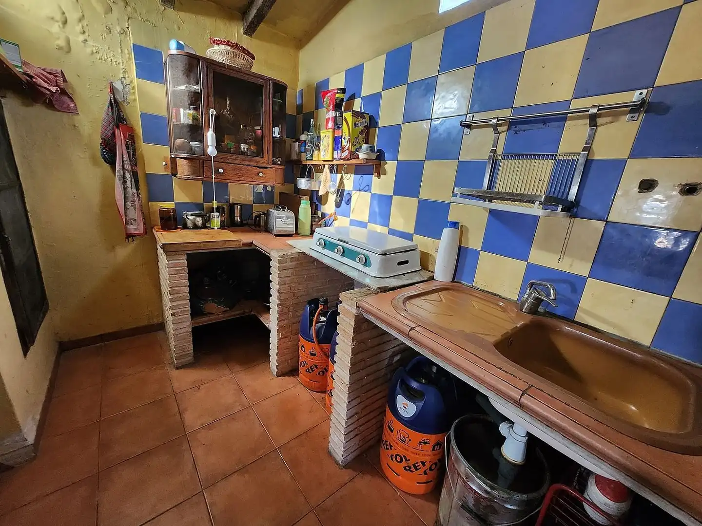 Cocina de Finca rústica en venta en Caudete con Terraza
