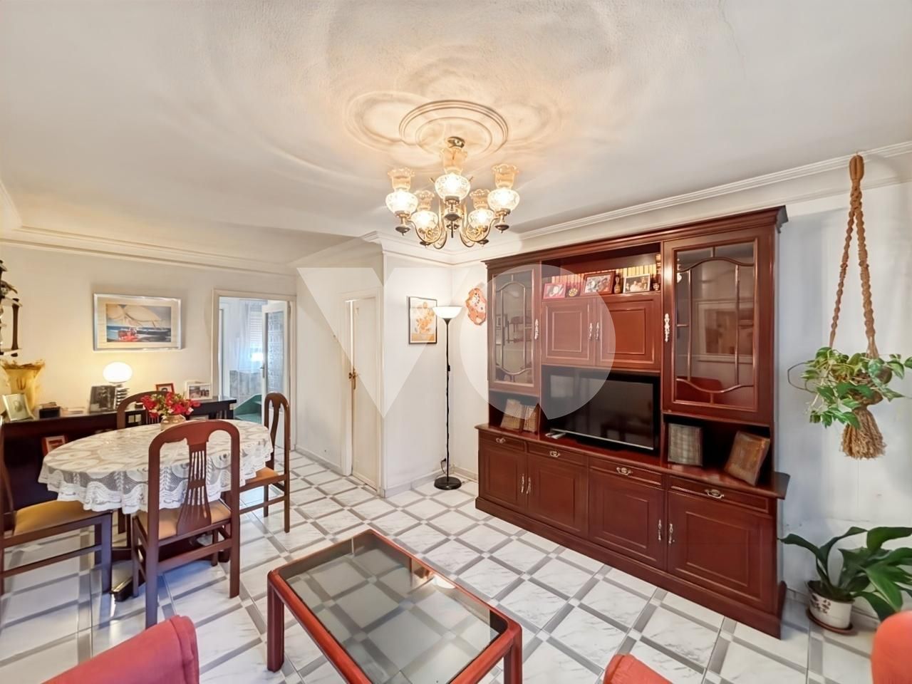 Living room of Single-family semi-detached for sale in  Madrid Capital  with Heating, Terrace and Furnished