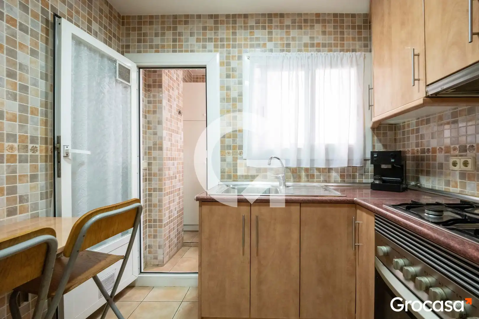 Kitchen of Flat for sale in Mataró  with Heating, Oven and TV