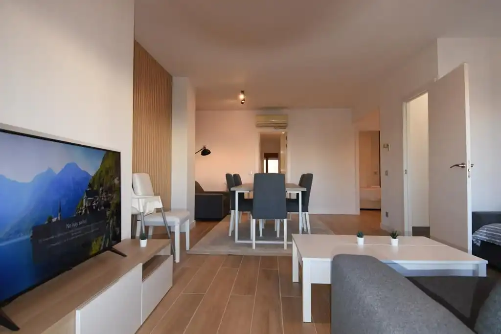 Sala d'estar de Pis de lloguer en Girona amb Aire condicionat, Calefacció i Terrassa