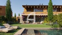 Garden of Single-family semi-detached for sale in Regencós  with Air Conditioner, Heating and Swimming Pool