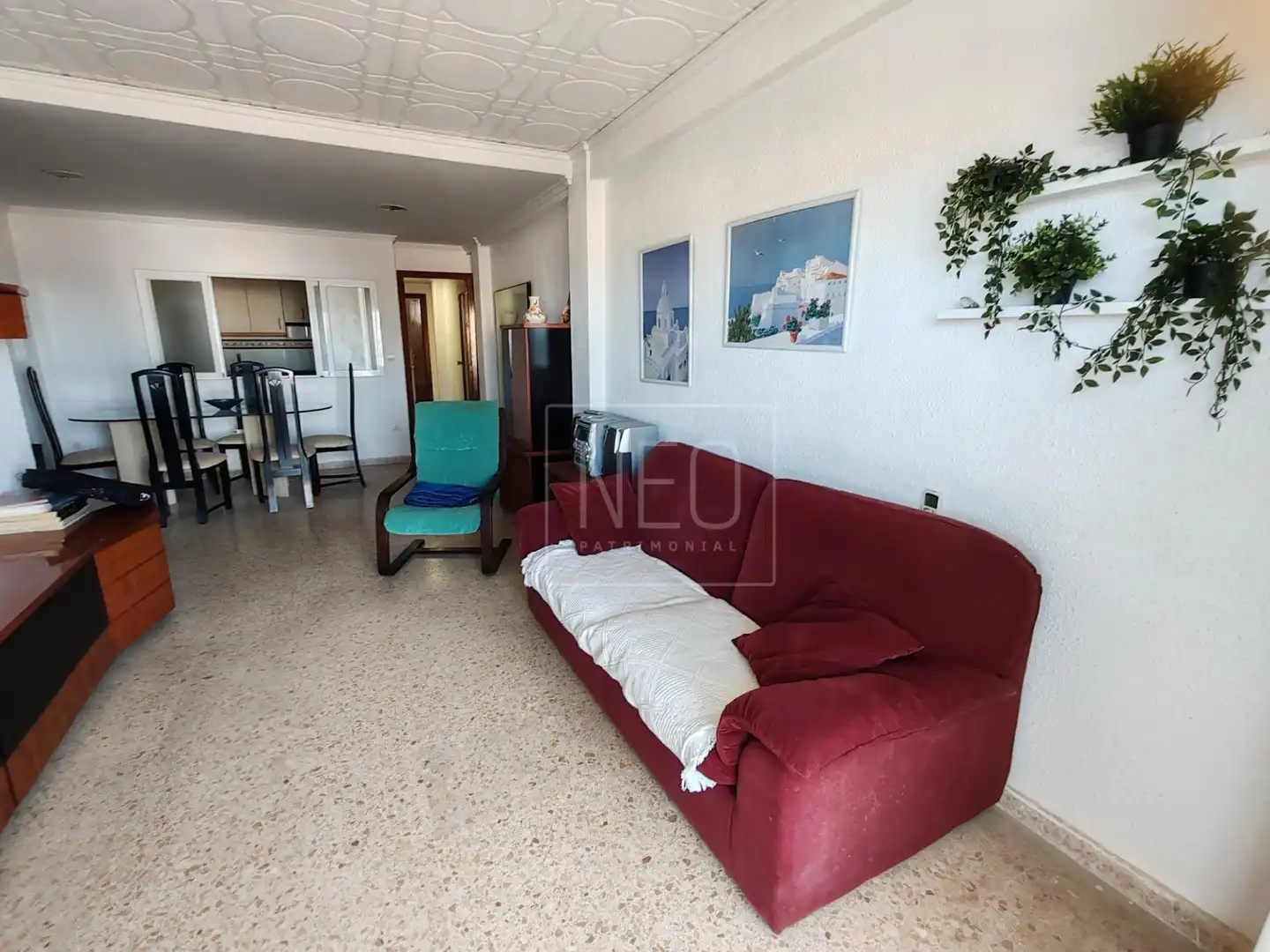 Living room of Flat for sale in Dénia  with Air Conditioner, Private garden and Terrace