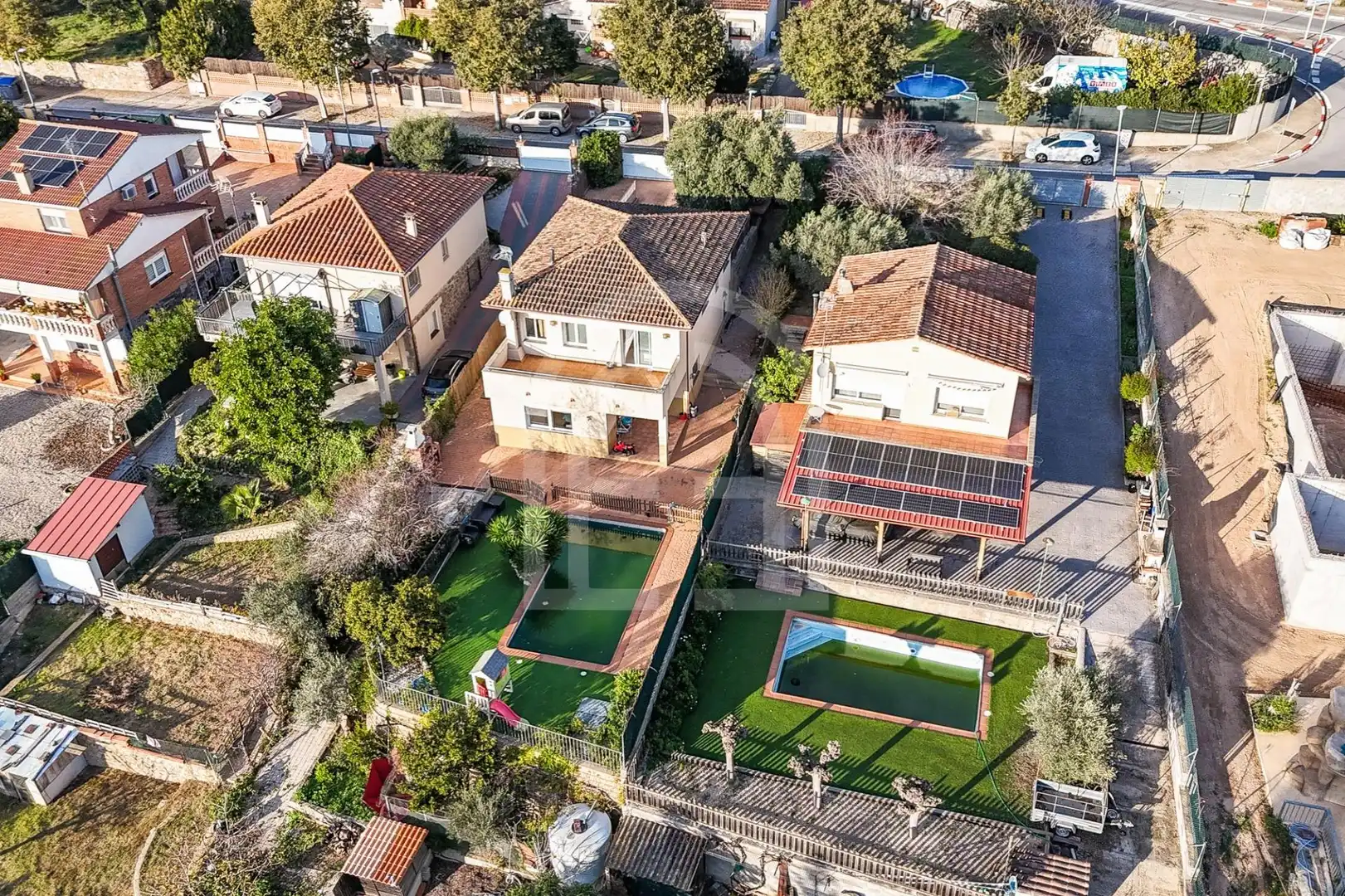 Vista exterior de Casa o chalet en venta en Lliçà d'Amunt con Jardín privado, Terraza y Piscina