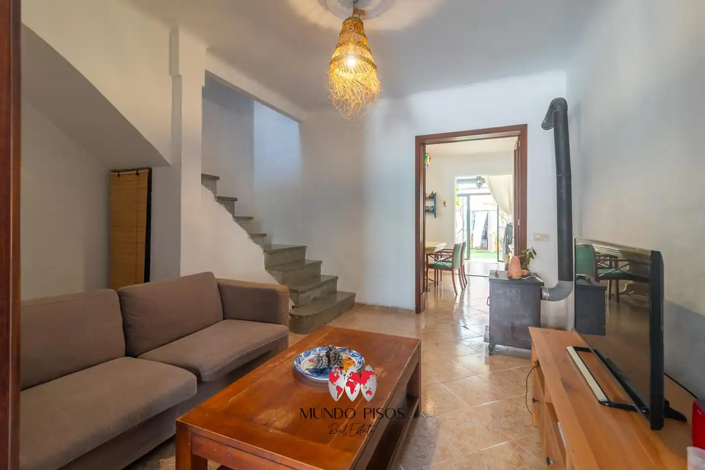 Wohnzimmer von Haus oder Chalet zum Verkauf in Sant Joan mit Parkett, Terrasse und Abstellraum