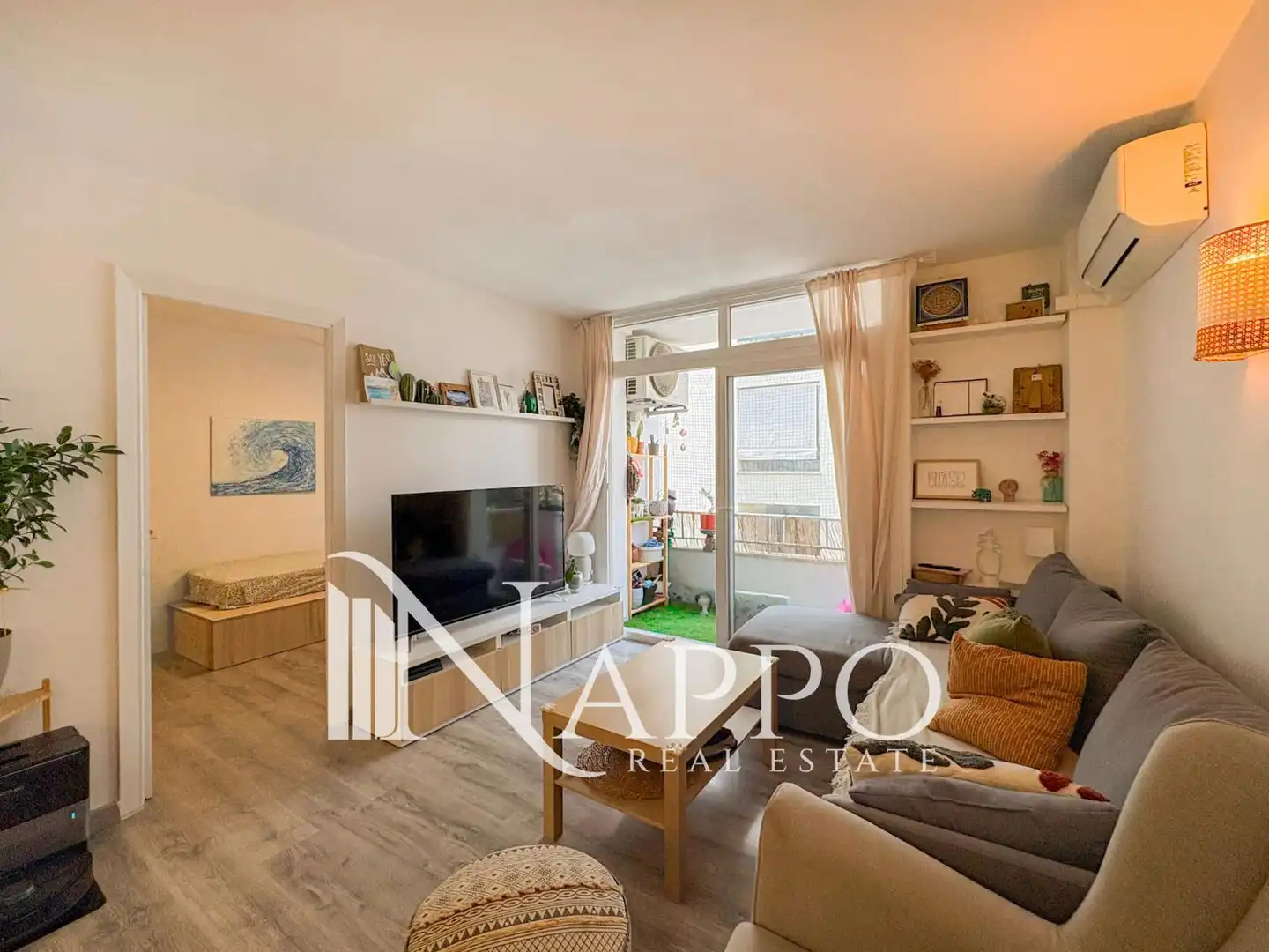 Sala de estar de Piso en venta en  Palma de Mallorca con Aire acondicionado, Terraza y Amueblado