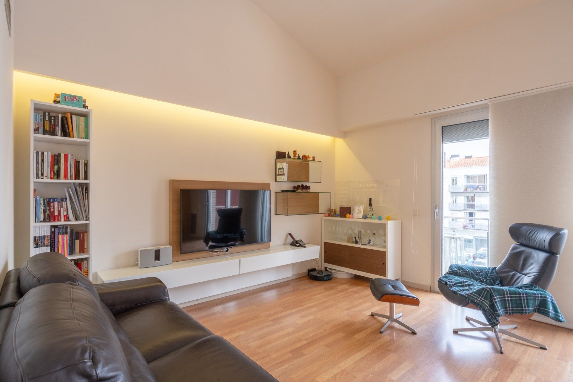 Sala d'estar de Dúplex en venda en Girona Capital amb Aire condicionat, Calefacció i Balcó