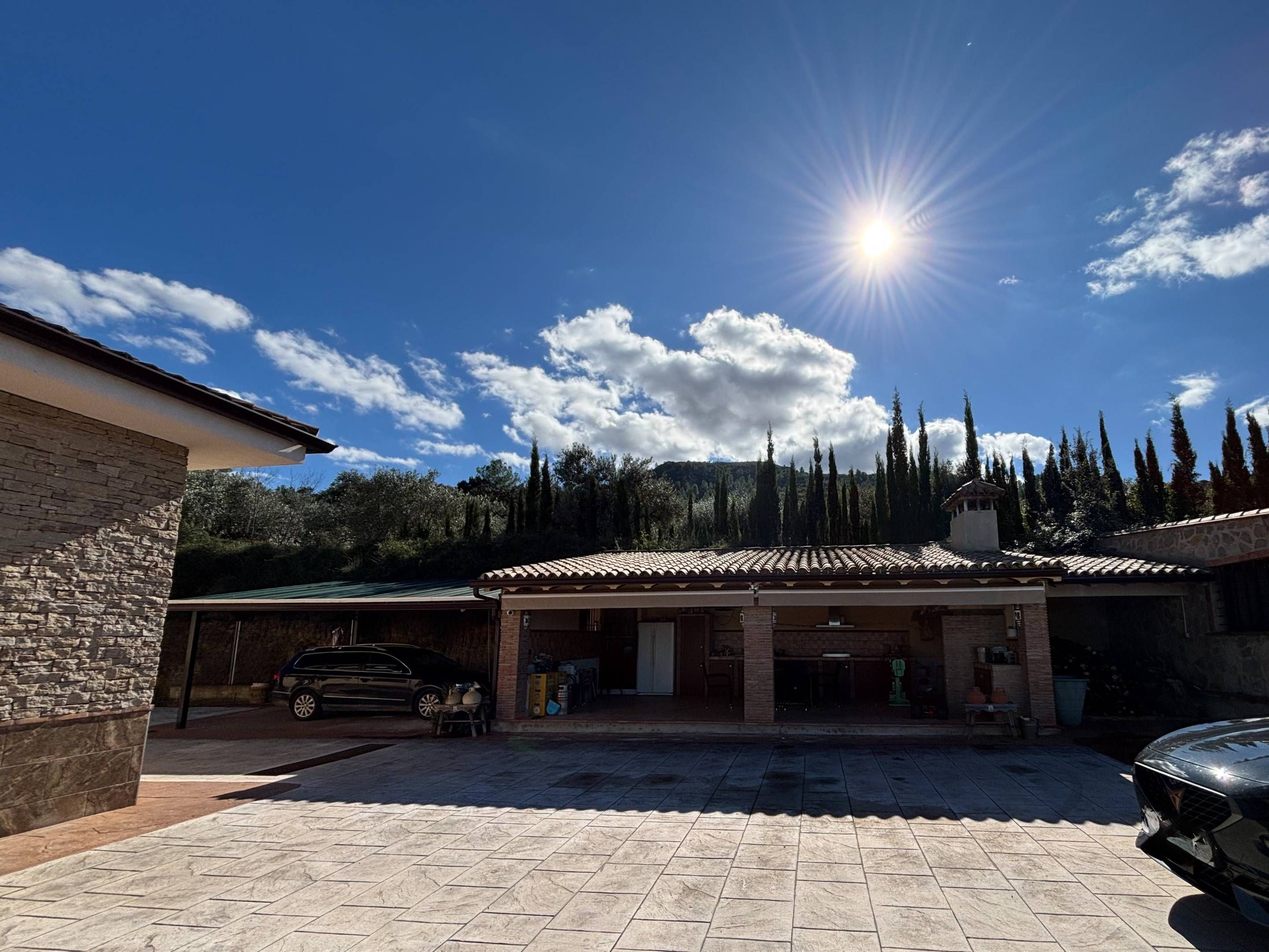 Exterior view of House or chalet for sale in Enguera  with Air Conditioner, Heating and Private garden