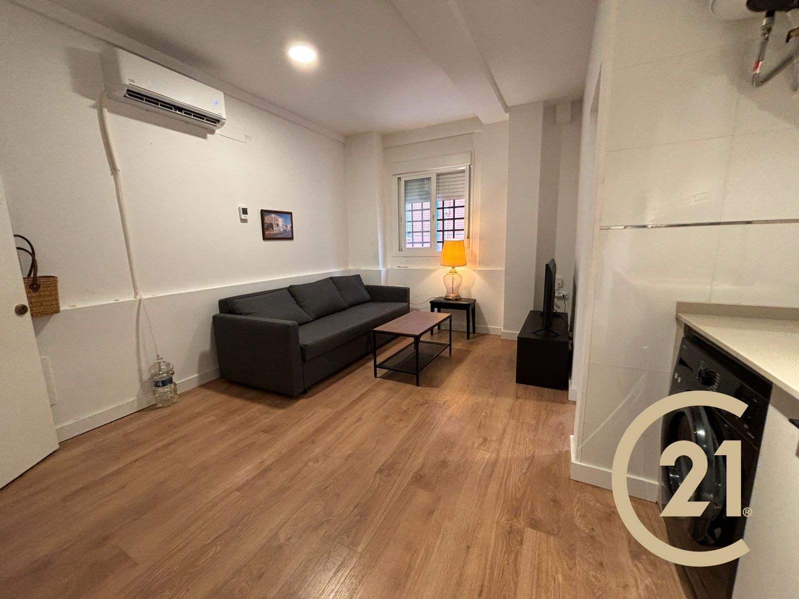 Living room of Flat for sale in Málaga Capital  with Air Conditioner, Furnished and Washing machine