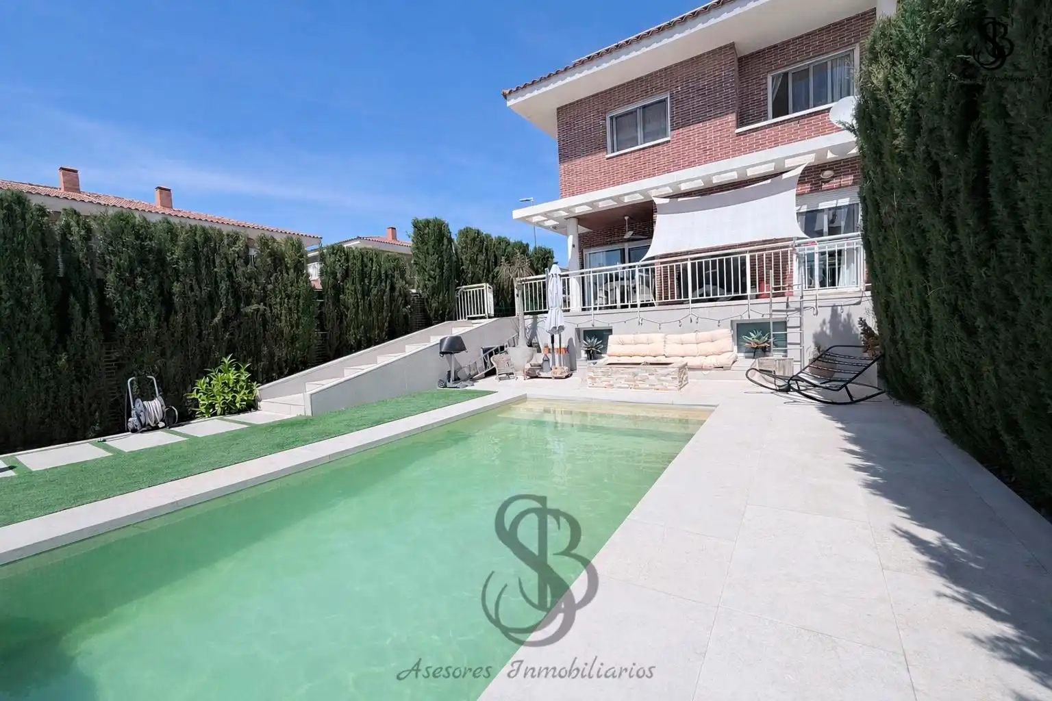 Swimming pool of Detached homes for sale in Mutxamel  with Air Conditioner, Heating and Private garden