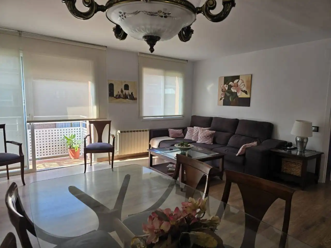 Wohnzimmer von Maisonette zum Verkauf in Terrassa mit Klimaanlage, Heizung und Parkett