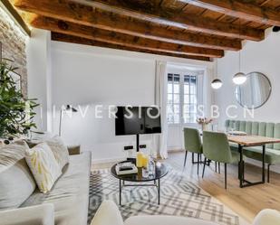 Living room of Apartment to rent in  Barcelona Capital  with Air Conditioner, Heating and Balcony