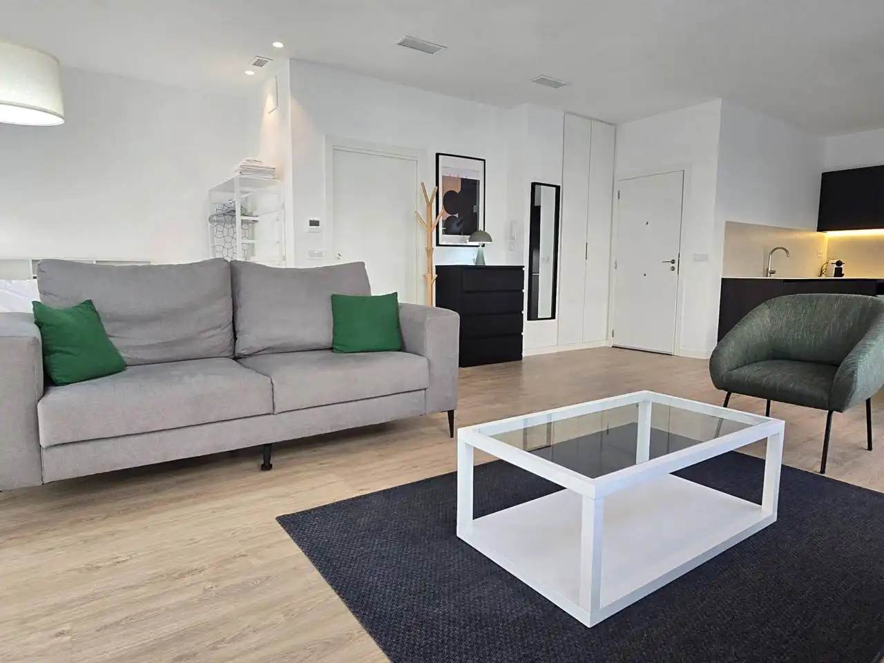 Wohnzimmer von Wohnung zur Miete in Valencia mit Klimaanlage, Heizung und Möbliert