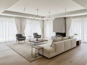 Living room of House or chalet for sale in  Madrid Capital  with Air Conditioner, Private garden and Terrace