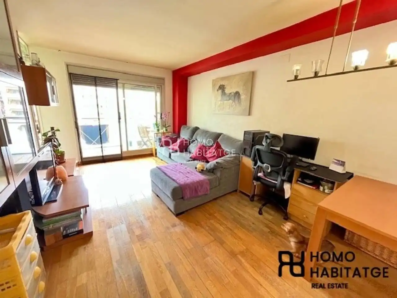 Sala de estar de Piso en venta en Barberà del Vallès con Calefacción, Parquet y Balcón