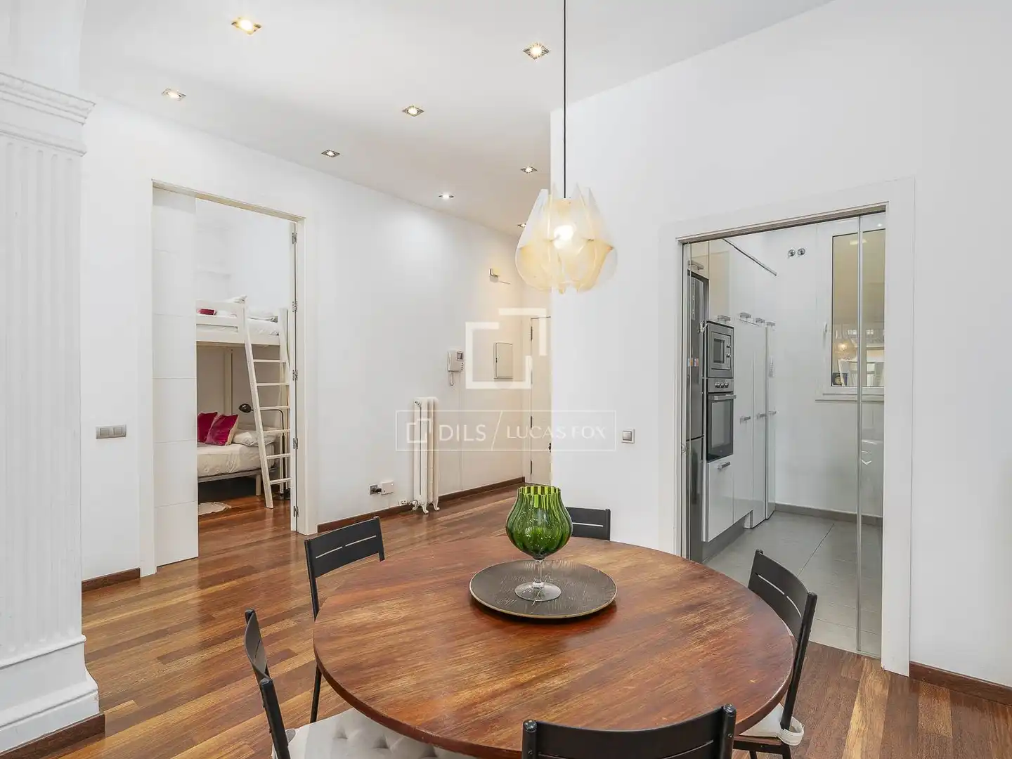 Esszimmer von Wohnung zum Verkauf in Barcelona mit Klimaanlage, Heizung und Balkon