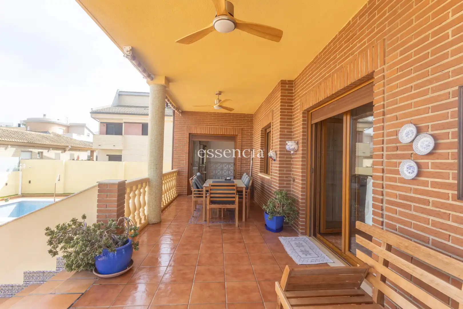 Terraza de Casa o chalet en venta en Benirredrà con Jardín privado, Trastero y Piscina