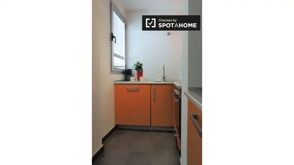 Kitchen of Flat for rent in Madrid  with Air Conditioner, Heating and Furnished