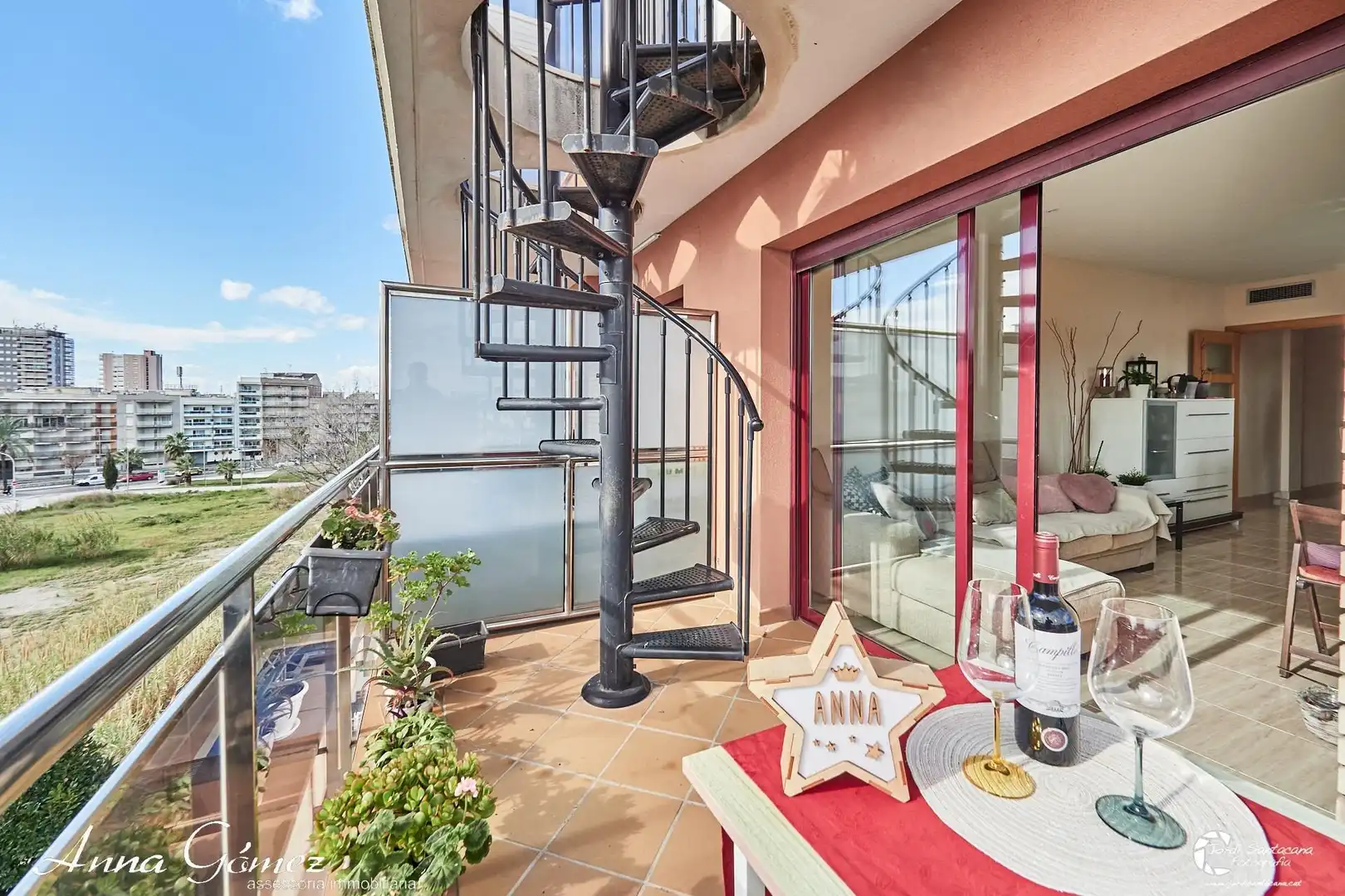 Terrasse von Dachboden zum Verkauf in Calafell mit Heizung, Terrasse und Gemeinschaftspool